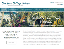 Tablet Screenshot of onelovecottagetobago.com